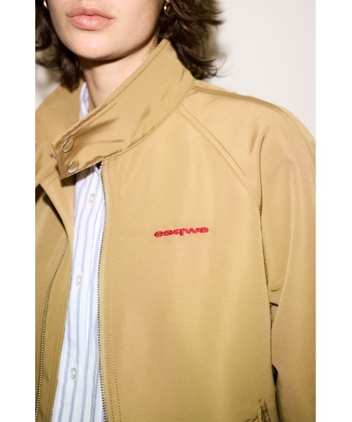 SLY（スライ）の「ESQWE HARRINGTON JKTHROW エスクェハリントンジャケット 春服（ブルゾン・レディース・ベージュ・FREE）」の5枚目の写真