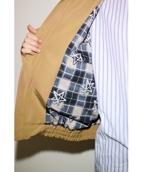 SLY（スライ）の「ESQWE HARRINGTON JKTHROW エスクェハリントンジャケット 春服（ブルゾン・レディース・ベージュ・FREE）」の9枚目の写真