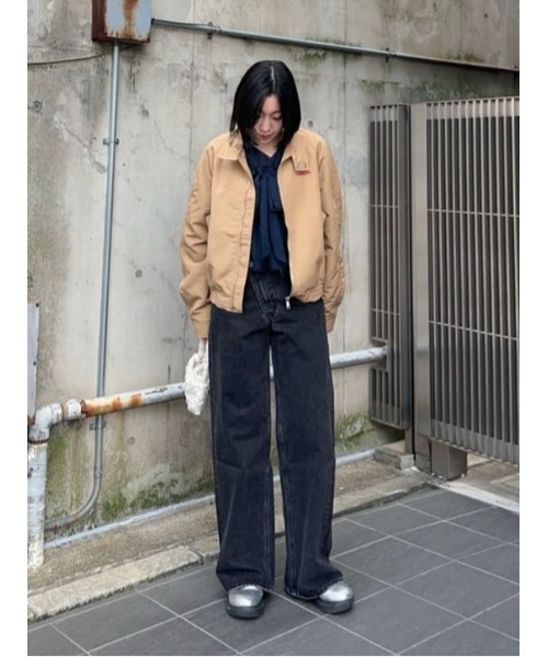 SLY（スライ）の「ESQWE HARRINGTON JKTHROW エスクェハリントンジャケット 春服（ブルゾン・レディース・ベージュ・FREE）」の16枚目の写真