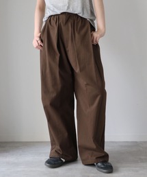 ボリュームタックコットンワイドパンツ / チノワイドパンツ