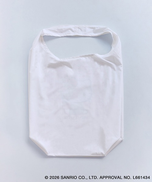 ハローキティコラボ（ハローキティコラボ）の「【ROPE' PICNIC×ハローキティ】折りたたみエコバッグ（エコバッグ/サブバッグ・レディース・ホワイト/ピンク系その他・FREE）」の11枚目の写真