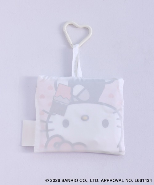 ハローキティコラボ（ハローキティコラボ）の「【ROPE' PICNIC×ハローキティ】折りたたみエコバッグ（エコバッグ/サブバッグ・レディース・ホワイト/ピンク系その他・FREE）」の13枚目の写真