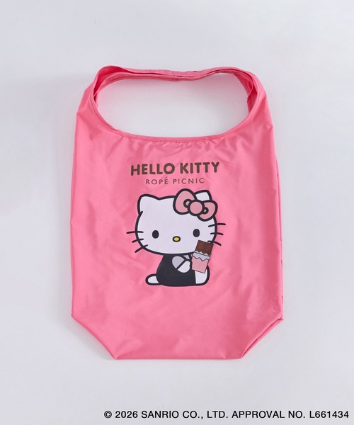ハローキティコラボ（ハローキティコラボ）の「【ROPE' PICNIC×ハローキティ】折りたたみエコバッグ（エコバッグ/サブバッグ・レディース・ホワイト/ピンク系その他・FREE）」の14枚目の写真