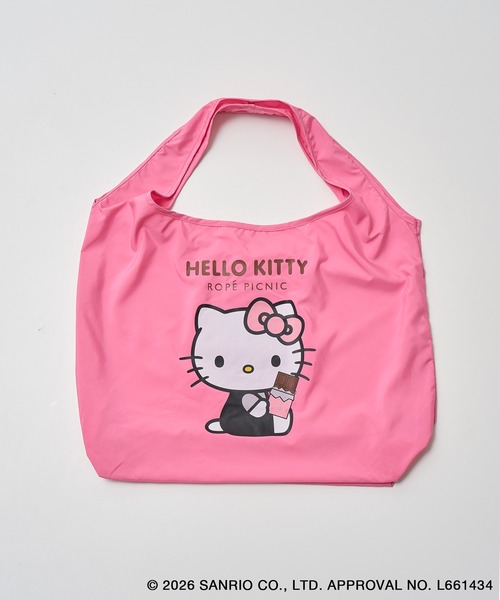 ハローキティコラボ（ハローキティコラボ）の「【ROPE' PICNIC×ハローキティ】折りたたみエコバッグ（エコバッグ/サブバッグ・レディース・ホワイト/ピンク系その他・FREE）」の19枚目の写真