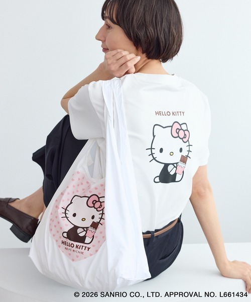 ハローキティコラボ（ハローキティコラボ）の「【ROPE' PICNIC×ハローキティ】折りたたみエコバッグ（エコバッグ/サブバッグ・レディース・ホワイト/ピンク系その他・FREE）」の22枚目の写真