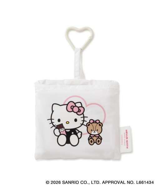 ハローキティコラボ（ハローキティコラボ）の「【ROPE' PICNIC×ハローキティ】折りたたみエコバッグ（エコバッグ/サブバッグ・レディース・ホワイト/ピンク系その他・FREE）」の7枚目の写真