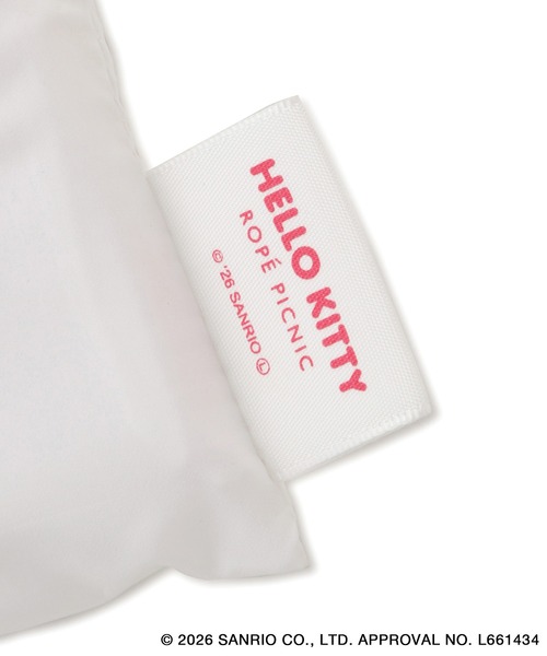 ハローキティコラボ（ハローキティコラボ）の「【ROPE' PICNIC×ハローキティ】折りたたみエコバッグ（エコバッグ/サブバッグ・レディース・ホワイト/ピンク系その他・FREE）」の9枚目の写真