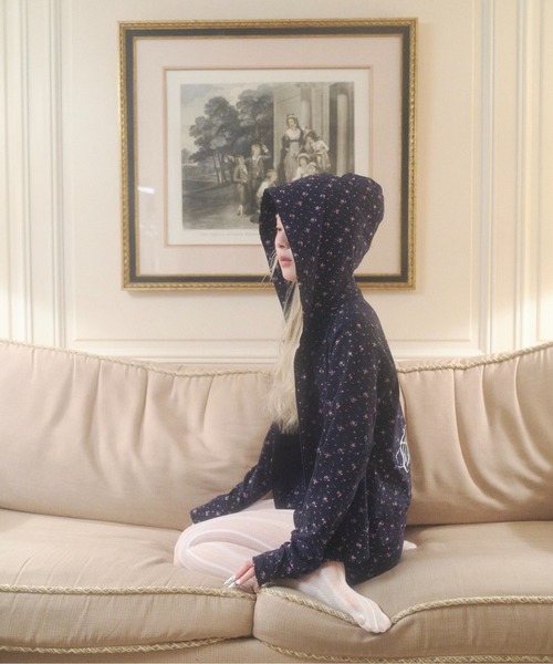 chernyy（チェルニー）の「chernyy floral inner shorts / 小花柄刺繍ロゴインナーショーツ（その他パンツ・レディース・アイボリー/ネイビー・LARGE/MEDIUM/SMALL）」の21枚目の写真