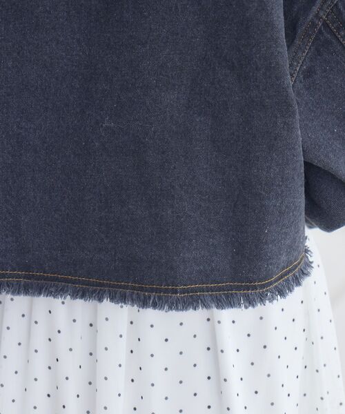 ems excite（エムズエキサイト）の「ビジュー付きデニムJK（デニムジャケット・レディース・ブルー/ブラック・FREE）」の19枚目の写真
