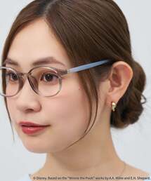 Zoff（ゾフ）の「Disney Collection｜ ボストン型 メガネ｜軽量、眼鏡、伊達めがね、度付きレンズ交換、度あり、度なし、メンズ、レディース、ユニセックス、おしゃれ、読書、ビジネス、くまのプーさん｜Zoff｜Disney Collection（メガネ）」