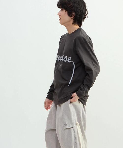 CONVERSE TOKYO（コンバーストウキョウ）の「SPINDLE LOGO LONGSLEEVE TEE（Tシャツ/カットソー・レディース・ホワイト/ピンク/グリーン/スミクロ・MEDIUM/SMALL）」の18枚目の写真