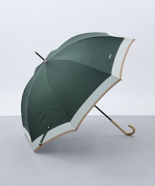 agnes b.（アニエスベー）の「【agnes b.（アニエスベー）】バイカラー柄雨傘(長傘）（長傘・レディース・ダークグリーン/クリーム/ワイン/ブラック/ネイビー/ライトグリーン/ピンク/ライトグレー・FREE）」の5枚目の写真