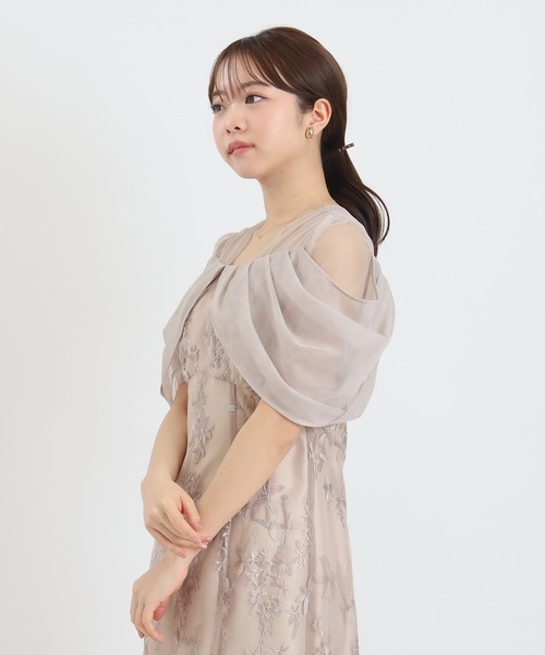 ASTORIA ODIER（アストリアオディール）の「チュールドレープレースドレス（ドレス・レディース・ベージュ/ミント/ブラック・MEDIUM/SMALL）」の17枚目の写真