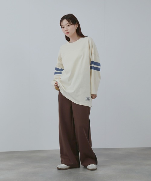 Mac-House（マックハウス）の「GENUINE DICKIES  フットボール7分袖Tシャツ（Tシャツ/カットソー・メンズ・スミクロ/ネイビー/ホワイト・M/L/XL）」の7枚目の写真