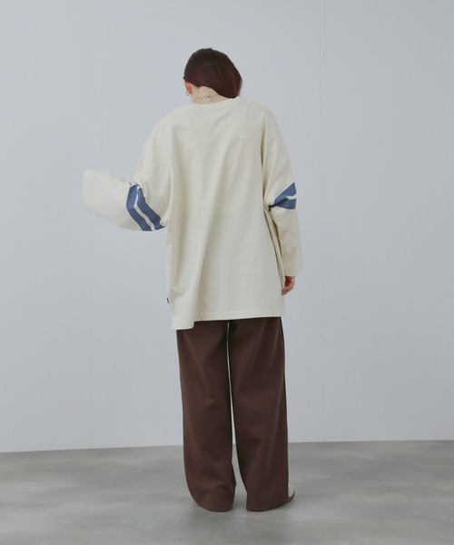 Mac-House（マックハウス）の「GENUINE DICKIES  フットボール7分袖Tシャツ（Tシャツ/カットソー・メンズ・スミクロ/ネイビー/ホワイト・M/L/XL）」の8枚目の写真