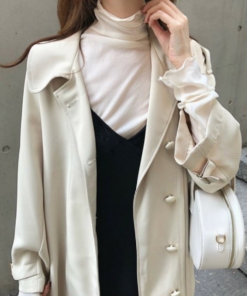 Beststore(ベストストア)の「トップス シアーブラウス 透け感タートル(シャツ/ブラウス・レディース・ライトブラウン/ブラック/グレー/ホワイト/ライトベージュ・FREE)」の13枚目の写真