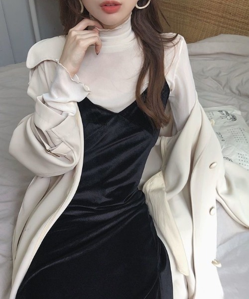 Beststore(ベストストア)の「トップス シアーブラウス 透け感タートル(シャツ/ブラウス・レディース・ライトブラウン/ブラック/グレー/ホワイト/ライトベージュ・FREE)」の11枚目の写真