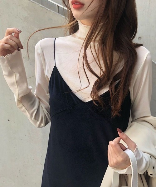 Beststore(ベストストア)の「トップス シアーブラウス 透け感タートル(シャツ/ブラウス・レディース・ライトブラウン/ブラック/グレー/ホワイト/ライトベージュ・FREE)」の10枚目の写真