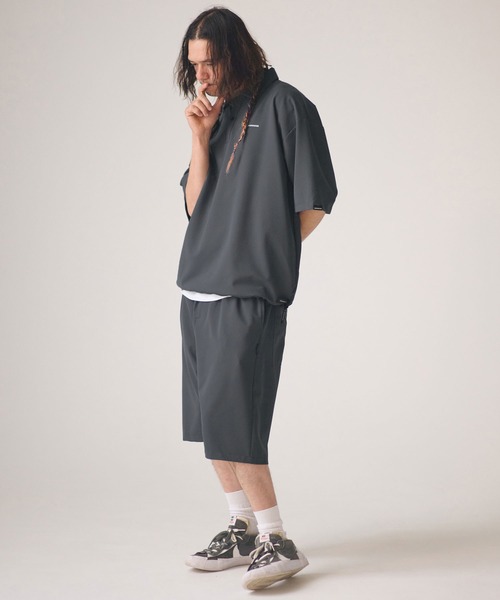 ADAM PATEK(アダムパテック)の「mhs2580-ripple looose polo shirt ポロシャツ(AP2614030)(ポロシャツ・メンズ・ブラック/グレー・2/1)」の14枚目の写真