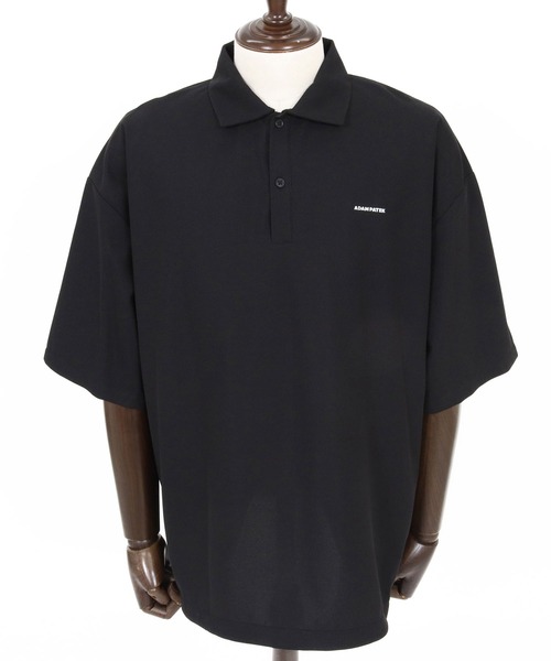 ADAM PATEK(アダムパテック)の「mhs2580-ripple looose polo shirt ポロシャツ(AP2614030)(ポロシャツ・メンズ・ブラック/グレー・2/1)」の15枚目の写真