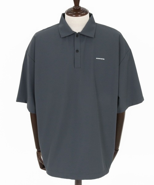 ADAM PATEK(アダムパテック)の「mhs2580-ripple looose polo shirt ポロシャツ(AP2614030)(ポロシャツ・メンズ・ブラック/グレー・2/1)」の17枚目の写真