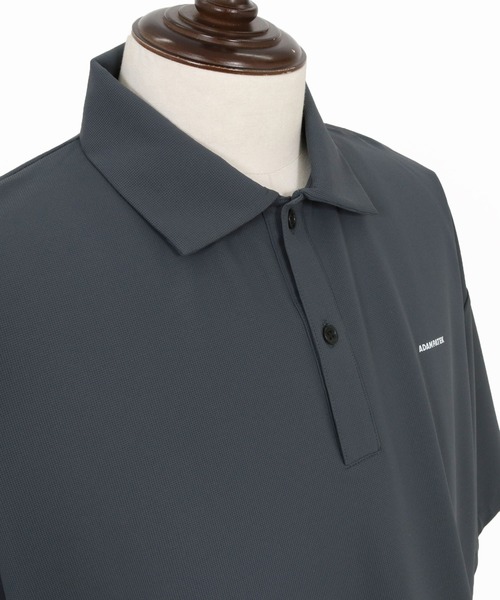 ADAM PATEK(アダムパテック)の「mhs2580-ripple looose polo shirt ポロシャツ(AP2614030)(ポロシャツ・メンズ・ブラック/グレー・2/1)」の19枚目の写真