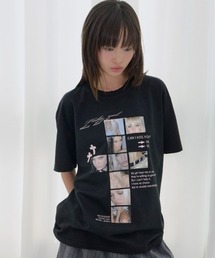 SALON by Chico】チョーカー付きフロッキードットレーストップス（T