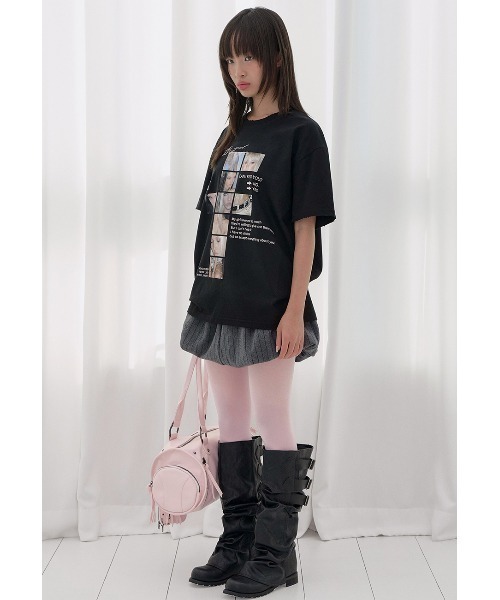 FANCY CLUB(ファンシークラブ)の「A'GEM/9 × .kom 『FANCY CLUB/ファンシークラブ』 DAMAGE FEARLESS TEE/ダメージフィアレスTシャツ(Tシャツ/カットソー・レディース・ブラック/チャコールグレー/ホワイト・FREE)」の8枚目の写真