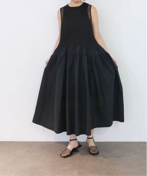 ♥マリリン様♥ cut-sew docking trapeze dress（ワンピース）｜Marilyn Moon