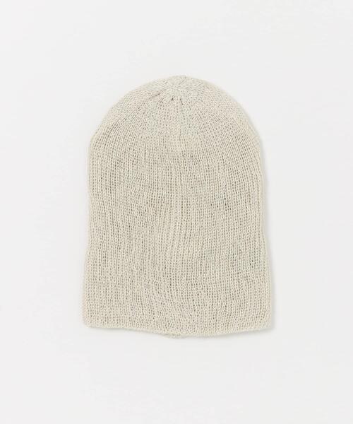 URBAN RESEARCH DOORS（アーバンリサーチドアーズ）の「和紙ビーニー（ニットキャップ/ビーニー・レディース・チャコールグレー/ナチュラル・ONE）」の4枚目の写真