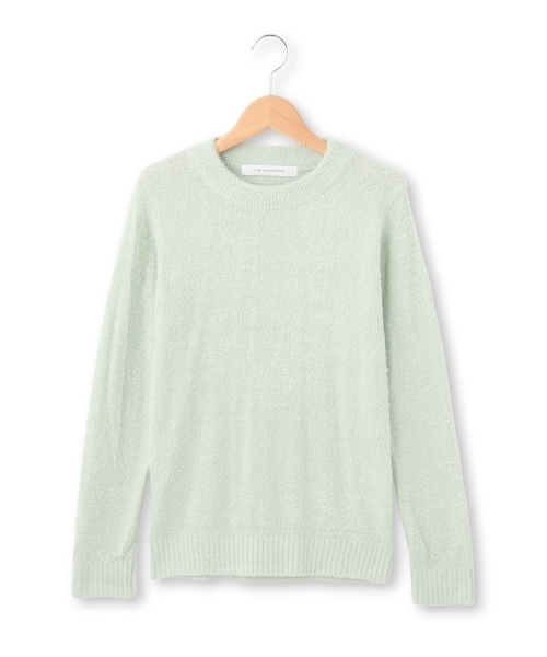 THE EMPORIUM（ジエンポリアム）の「フェザーヤーンニットプルオーバー（ニット/セーター・レディース・ピンク/ホワイト/グリーン/グレー・40/38）」の3枚目の写真