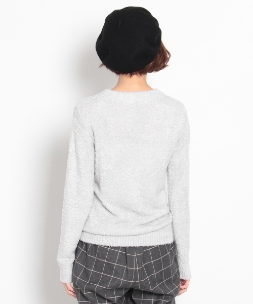 THE EMPORIUM（ジエンポリアム）の「フェザーヤーンニットプルオーバー（ニット/セーター・レディース・ピンク/ホワイト/グリーン/グレー・40/38）」の5枚目の写真