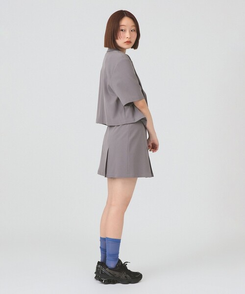 Ray BEAMS(レイビームス)の「【7/31再値下げ】ボックス タック ミニ スカート(スカート・レディース・ブラック/ライトグレー・1/0)」の6枚目の写真