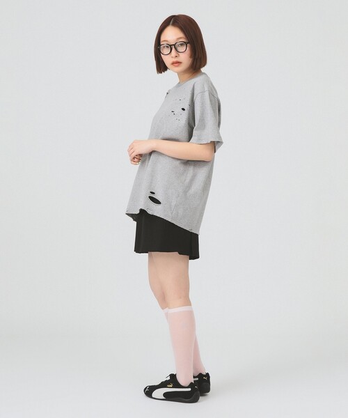 Ray BEAMS(レイビームス)の「【7/31再値下げ】ボックス タック ミニ スカート(スカート・レディース・ブラック/ライトグレー・1/0)」の10枚目の写真