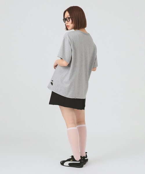 Ray BEAMS(レイビームス)の「【7/31再値下げ】ボックス タック ミニ スカート(スカート・レディース・ブラック/ライトグレー・1/0)」の11枚目の写真
