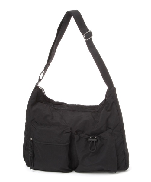 LAKOLE（ラコレ）の「マルチポケットミドルショルダーバッグ / 665235（ショルダーバッグ・メンズ・グレー/ブラック・FREE）」の5枚目の写真