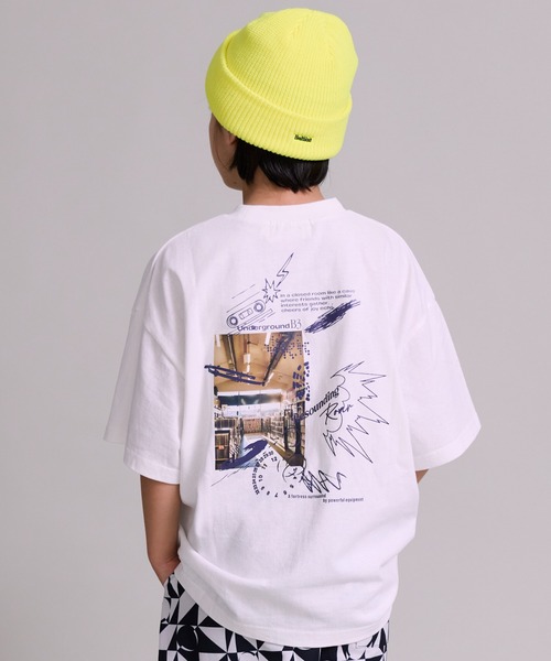PAIRMANON STREET（ペアマノンストリート）の「【90~160cm】【綿100%】ストリートデザイン 半袖T【PAIRMANON STREET】（Tシャツ/カットソー・キッズ・ブラック系その他/ブルー/ホワイト/ホワイト系その他/ピンク/ブラック/ブラック系その他2/ベージュ・100/110/120/130/140/150/160/90）」の3枚目の写真