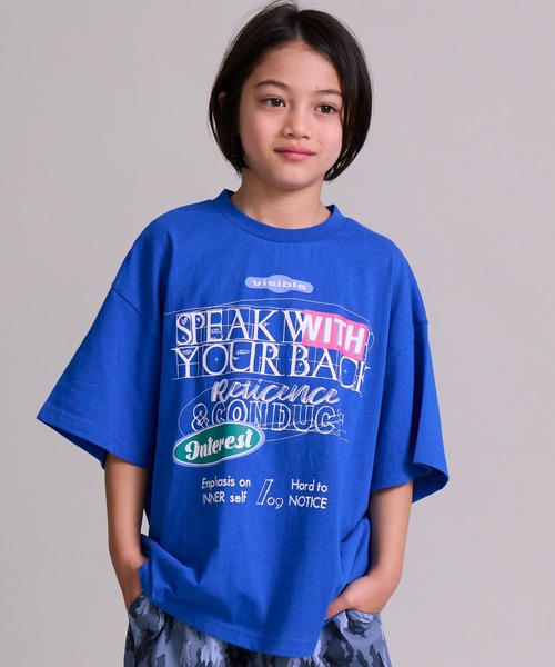 PAIRMANON STREET（ペアマノンストリート）の「【90~160cm】【綿100%】ストリートデザイン 半袖T【PAIRMANON STREET】（Tシャツ/カットソー・キッズ・ブラック系その他/ブルー/ホワイト/ホワイト系その他/ピンク/ブラック/ブラック系その他2/ベージュ・100/110/120/130/140/150/160/90）」の7枚目の写真