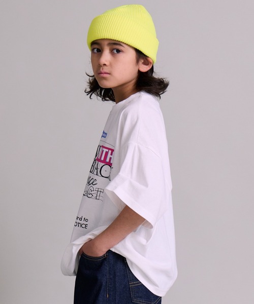 PAIRMANON STREET（ペアマノンストリート）の「【90~160cm】【綿100%】ストリートデザイン 半袖T【PAIRMANON STREET】（Tシャツ/カットソー・キッズ・ブラック系その他/ブルー/ホワイト/ホワイト系その他/ピンク/ブラック/ブラック系その他2/ベージュ・100/110/120/130/140/150/160/90）」の9枚目の写真
