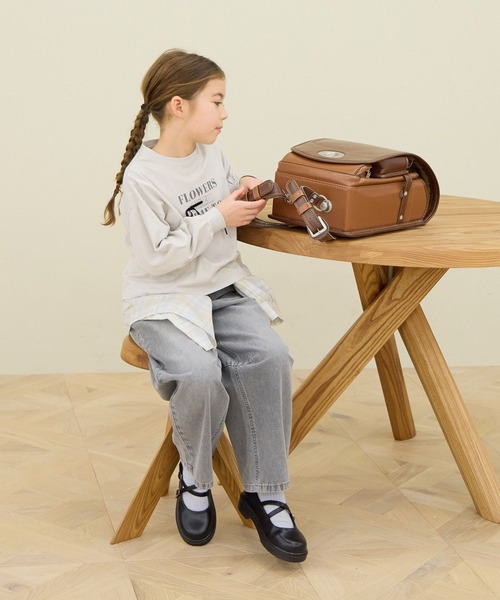 GLOBAL WORK（グローバルワーク）の「イージーケアシアーシャツ長袖/655721（シャツ/ブラウス・キッズ・ベビーピンク/ライトベージュ/ブルー/イエロー/ブルー系その他・160cm/150cm/140cm/130cm）」の7枚目の写真