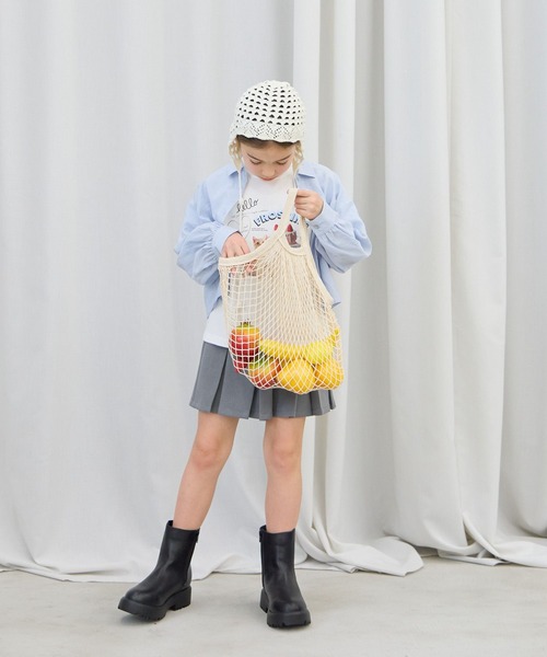 GLOBAL WORK（グローバルワーク）の「イージーケアシアーシャツ長袖/655721（シャツ/ブラウス・キッズ・ベビーピンク/ライトベージュ/ブルー/イエロー/ブルー系その他・160cm/150cm/140cm/130cm）」の13枚目の写真