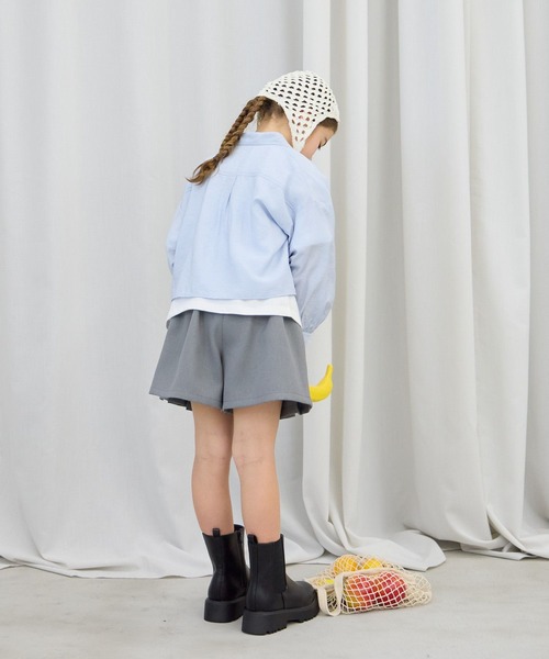 GLOBAL WORK（グローバルワーク）の「イージーケアシアーシャツ長袖/655721（シャツ/ブラウス・キッズ・ベビーピンク/ライトベージュ/ブルー/イエロー/ブルー系その他・160cm/150cm/140cm/130cm）」の15枚目の写真