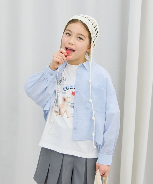 GLOBAL WORK（グローバルワーク）の「イージーケアシアーシャツ長袖/655721（シャツ/ブラウス・キッズ・ベビーピンク/ライトベージュ/ブルー/イエロー/ブルー系その他・160cm/150cm/140cm/130cm）」の18枚目の写真