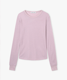Waffle Slim Long Sleeve (Powder Pink)
