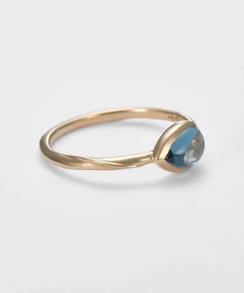 agete（アガット）の「ゴールドトパーズリング（リング・レディース・ブルー系その他・#15/#11/#9/#13）」の4枚目の写真