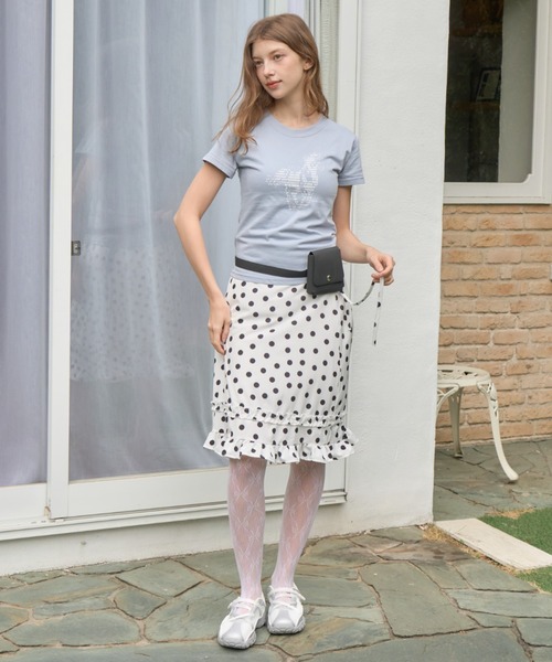 Birthday room(バースデイルーム)の「ホーススリムフィットT/Horse Slim Fit T(Tシャツ/カットソー・レディース・ライトブルー/ホワイト/ネイビー・FREE)」の20枚目の写真