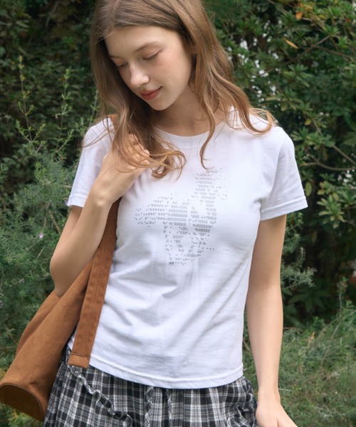 Birthday room(バースデイルーム)の「ホーススリムフィットT/Horse Slim Fit T(Tシャツ/カットソー・レディース・ライトブルー/ホワイト/ネイビー・FREE)」の5枚目の写真