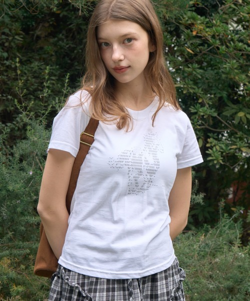 Birthday room(バースデイルーム)の「ホーススリムフィットT/Horse Slim Fit T(Tシャツ/カットソー・レディース・ライトブルー/ホワイト/ネイビー・FREE)」の4枚目の写真
