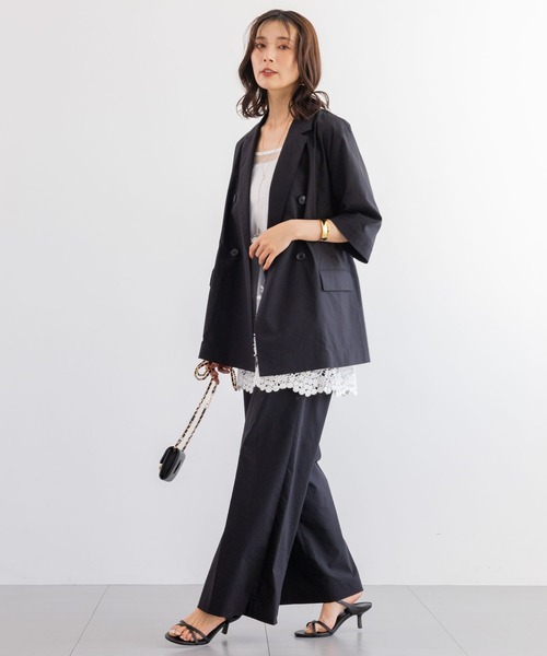 BARNYARDSTORM（バンヤードストーム）の「BARNYARDSTORM / レースシアーキャミソール（キャミソール・レディース・ホワイト/ブラック・FREE）」の4枚目の写真