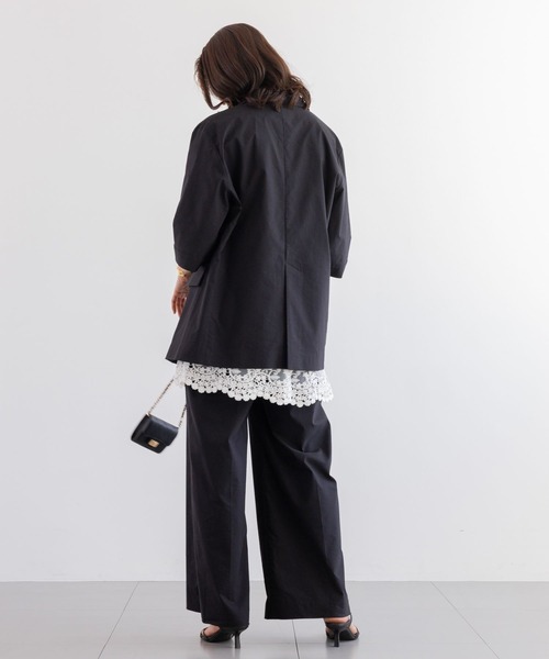 BARNYARDSTORM（バンヤードストーム）の「BARNYARDSTORM / レースシアーキャミソール（キャミソール・レディース・ホワイト/ブラック・FREE）」の6枚目の写真